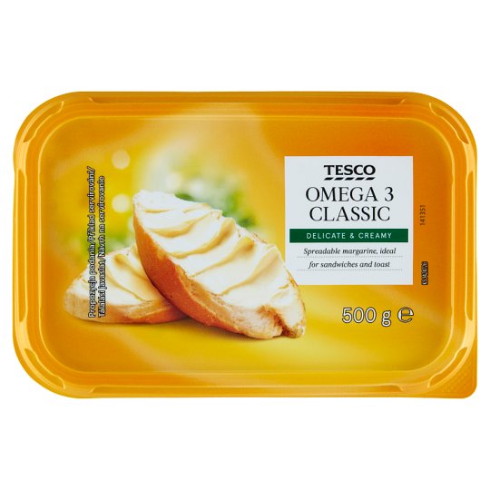 Tesco Omega 3 Classic rostlinný roztíratelný tuk 500g