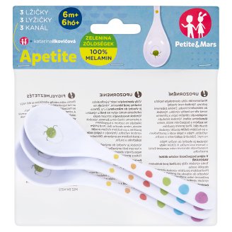 Petite&Mars Apetite lžička 6m+ 3 ks