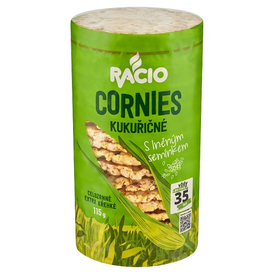 Racio Cornies Kukuřičné chlebíčky se lněným semínkem 115g