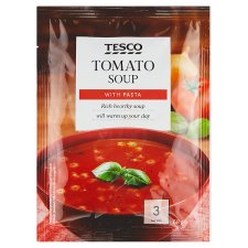 Tesco Tomato Soup with Pasta 68g