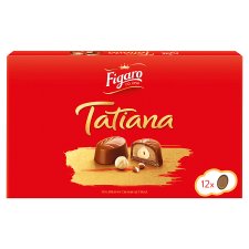 Figaro Tatiana Milk Chocolate with Hazelnut Filling 140g