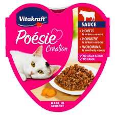 Vitakraft Poésie Création Beef & Carrot in Sauce 85g