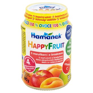 Hamánek Happy Fruit S meruňkami a broskvemi 190g