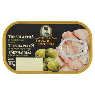 Kaiser Franz Josef Exclusive Tresčí játra ve vlastním oleji s olivou 115g