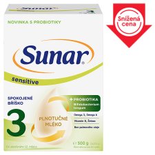 Sunar Sensitive 3 Infant Formula in Powder 2 x 250g (500g)