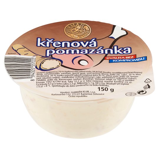 Gurmán Klub Křenová pomazánka 150g