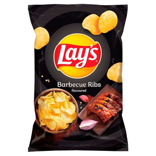 Lay's Smažené bramborové lupínky s příchutí BBQ žebírek 140g