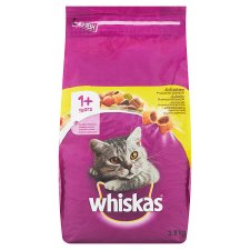 Whiskas Chutné plněné granule s kuřecím masem 1+ věk 3,8kg