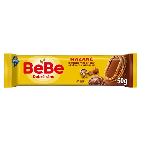 Opavia BeBe Dobré ráno mazané s kakaem a oříšky 50g