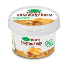 4Slim 100% Arašídový krém jemný 500g