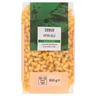 Tesco Italian Spirali těstoviny semolinové sušené 500g