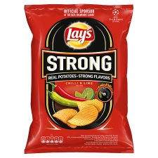 Lay's Strong Chilli & Lime Flavored Thick Sliced Potato Crisps 265g