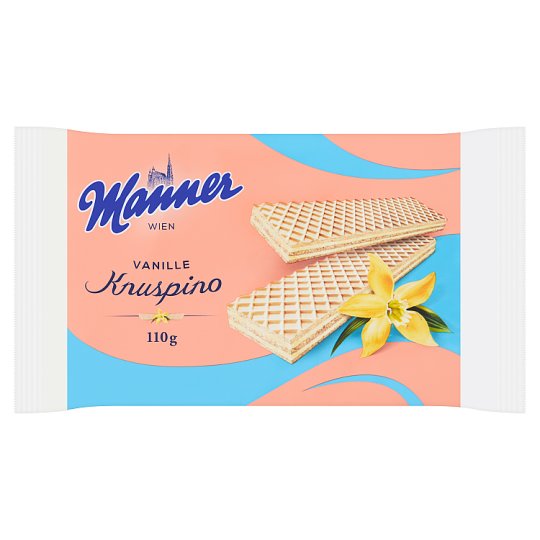 Manner Křupavé oplatky s mléčnou-vanilkovou náplní 110g