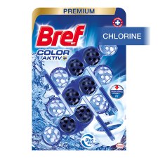 Bref Color Aktiv Chlorine tuhý WC blok 3 x 50g