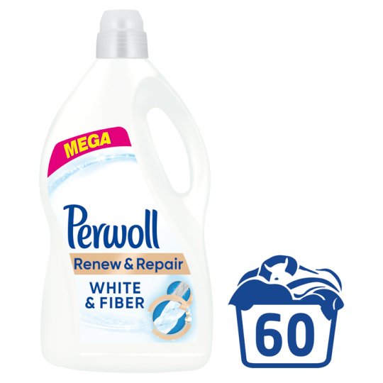 Perwoll Renew Advanced Effect White & Fiber prací prostředek 60 praní 3,6l