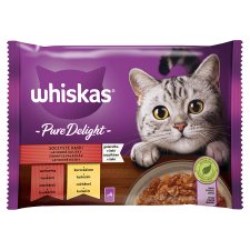 Whiskas Pure Delight Delicious Pieces in Jelly 4 x 85g (340g)