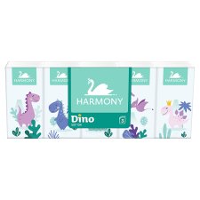 Harmony Dino Handkerchiefs 3 Ply 10 x 10 pcs