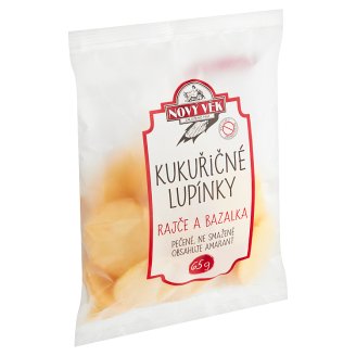 Nový Věk Kukuřičné lupínky rajče a bazalka 65g