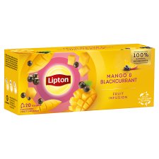 Lipton Mango & Blackcurrant aromatizovaný ovocný nálev 20 sáčků 34g