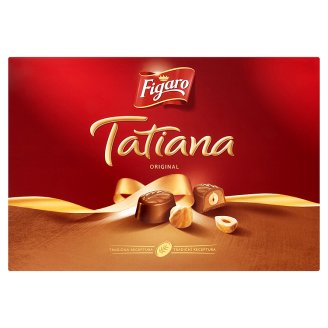 Figaro Tatiana Bonbony z mléčné čokolády s lískooříškovou náplní 226g