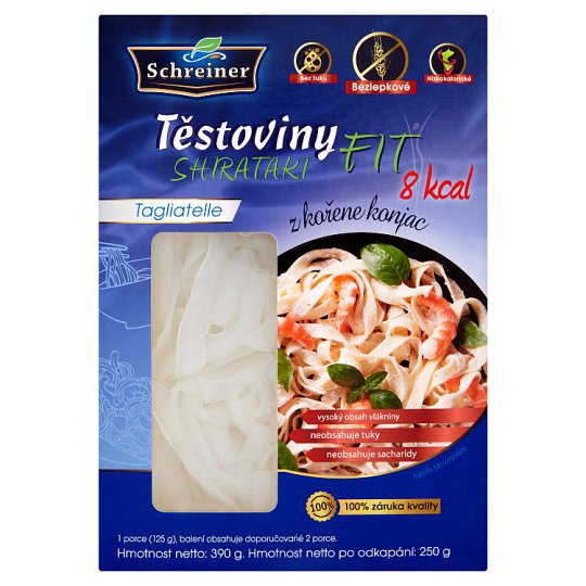 Schreiner Shirataki Fit Těstoviny tagliatelle z kořene konjac 390g