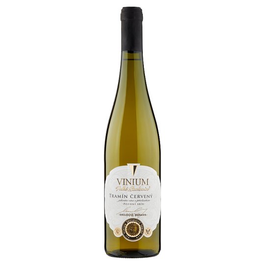 Vinium Exclusive Tramín červený jakostní víno s přívlastkem pozdní sběr bílé polosuché 0,75l