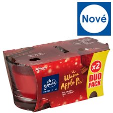 Glade Warm Apple Pie parfémovaná svíčka 2 x 112g (224g)