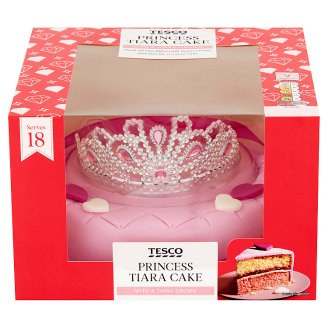 Tesco Piškotový dort plněný máslovým krémem a malinovým džemem 1222g