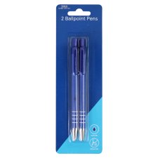 Tesco Grip Retractable Ball Pens 2 pcs