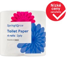 Springforce Toilet Paper 2 Ply 4 pcs