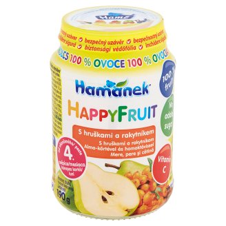 Hamánek Happy Fruit S hruškami a rakytníkem 190g