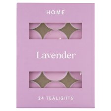 Tesco Home Lavender Scented Tealights 24 x 8.3g