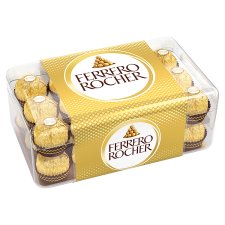 Ferrero Rocher Wafers with Milk Chocolate Coating and Crushed Hazelnuts 30 pcs 375g