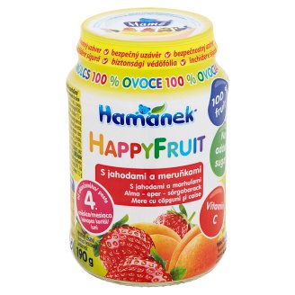 Hamánek Happy Fruit S jahodami a meruňkami 190g