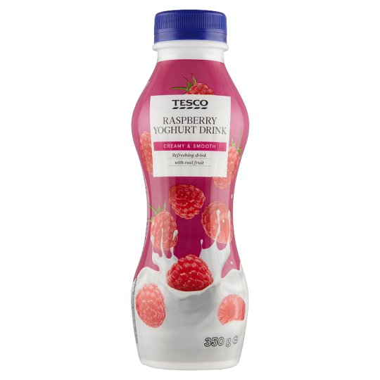 Tesco Jogurtový nápoj malinový 350g