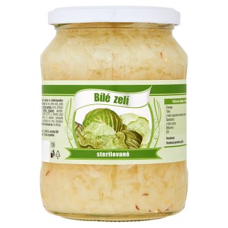 Bílé zelí sterilované 670g