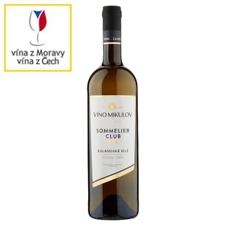 Víno Mikulov Sommelier Club Rulandské bílé víno s přívlastkem pozdní sběr suché bílé 0,75l