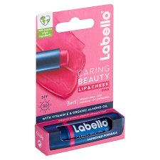 Labello Caring Beauty Lip & Cheek Pink Colour Lip Balm for Lips & Cheeks SPF 30 4.8g