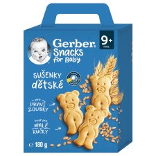 GERBER Snacks dětské sušenky 180g