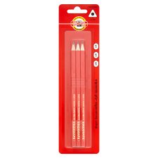 KOH-I-NOOR Triangular Graphite Pencils 1 Hardness 3 pcs