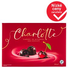 Charlotte Čokoládové bonbóny formované plněné višněmi v alkoholu 232g