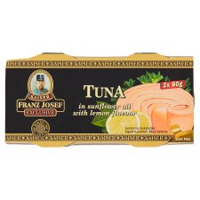 Franz Josef Kaiser Exclusive Tuna in Sunflower Oil with Lemon Flavour 2 x 80g (160g)