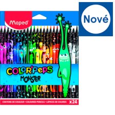 Maped Color' Peps Monster barevné pastelky 24 ks