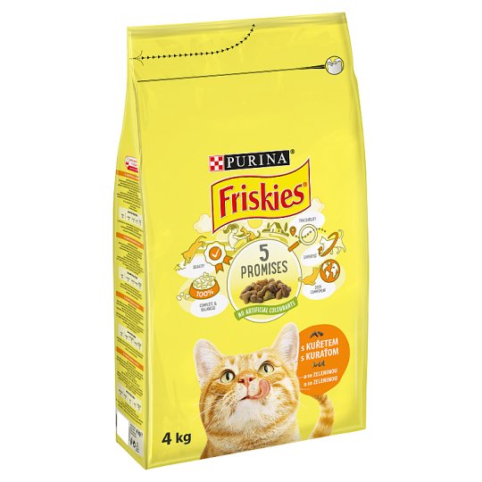FRISKIES s kuřetem a se zeleninou 4kg