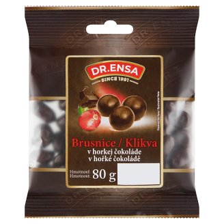 Dr. Ensa Brusinky v hořké čokoládě 80g