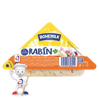 Moravia Rabín bílý sýr s česnekem 125g