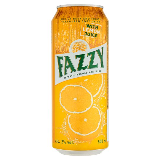 Fazzy Nápoj na bázi piva s příchutí citronu 500ml