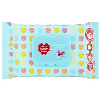 Tesco Loves Baby Ultra soft neparfémované vlhčené ubrousky 56 ks