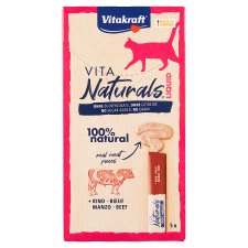 Vitakraft Vita Naturals Creamy Delicacy with Pieces of Meat 5 x 15g (75g)