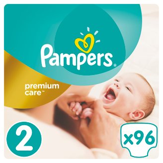 Pampers Premium Care Velikost 2 (Mini) 3 – 6 kg, 96 Kusů